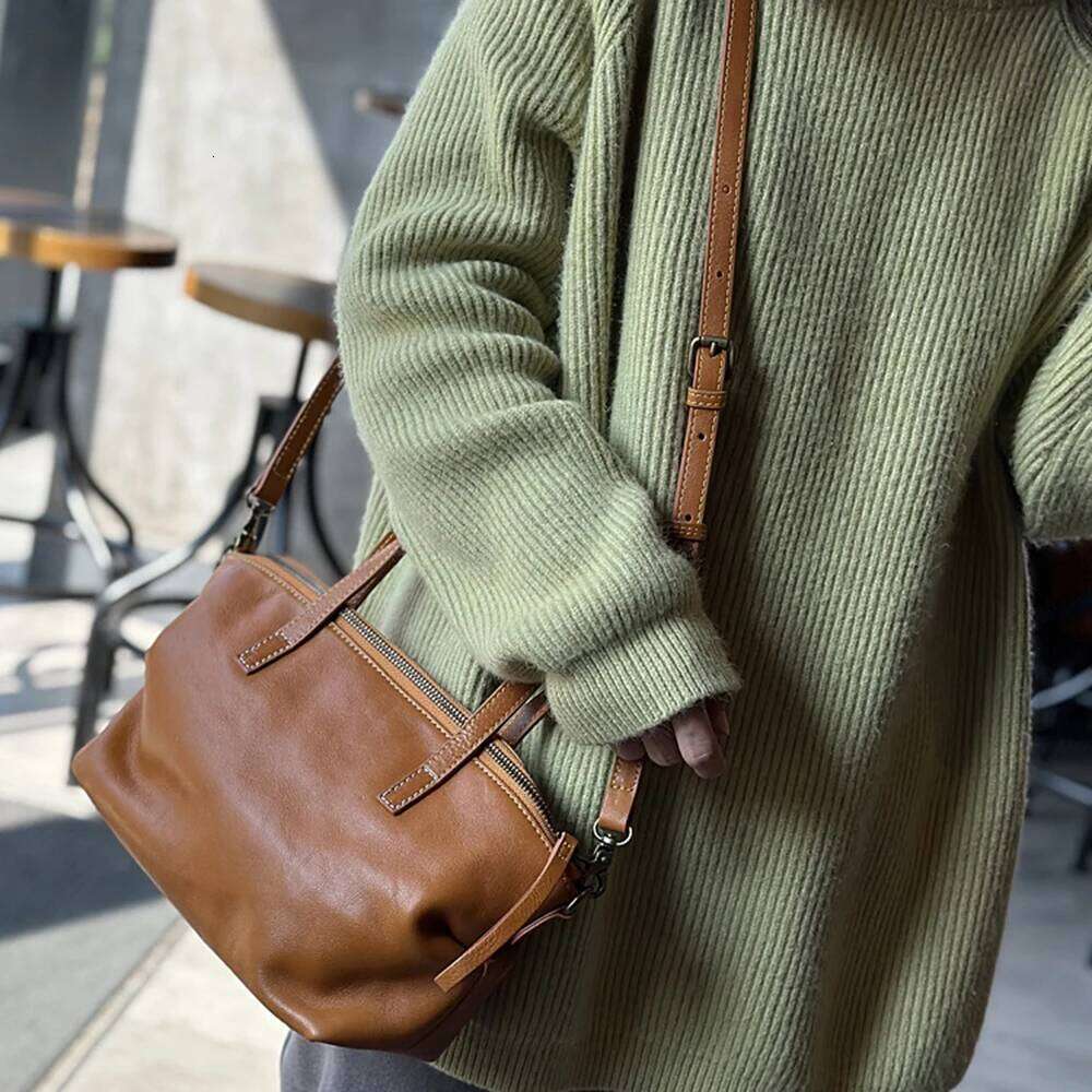 High Quality Cow Skin Shoulder Crossbody Bags For Women Genuine Leather Ladies Handbags Female Designer Tote Sac