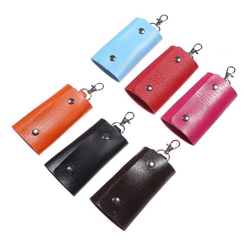 Women Men PU Leather Car Key Holders Keys Organizer Key Wallets Car Keychain Leather Housekeeper Key Wallet Cover 7Colors Z251023