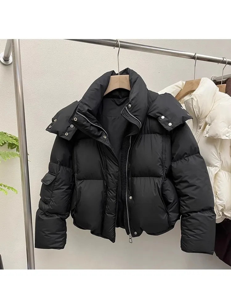 Oversize Cotton Jaet Womens Loose Bread Sle ort Coat Small Sense Friend Matching Thiened Polyester Filling 251013