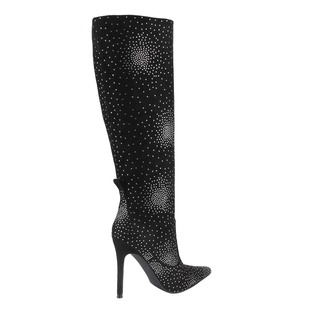 Fashionable High Heel Stiletto Knee-High Pointed Toe Spool Heel, Fashion Dress Boots For Women