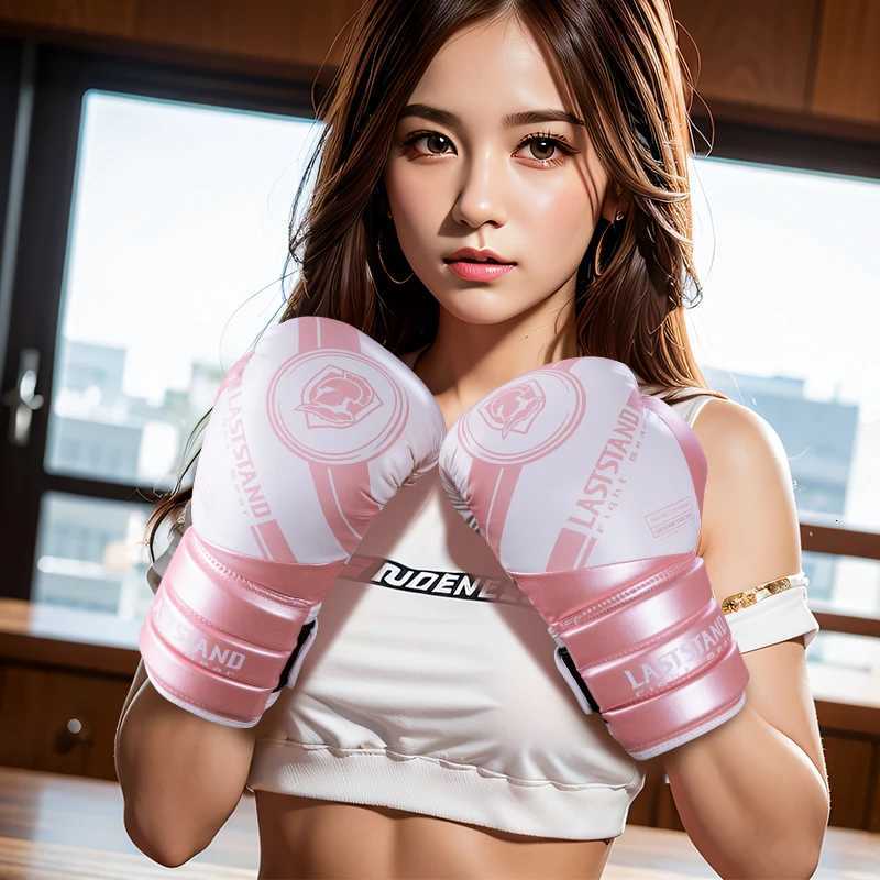 Women Men Boxing Gloves PU Foam Adult Kids Kick Kickboxing Training Boxing MMA Gloves Muay Thai Boxer Boxe De Luva Mitts Gloves Y251023