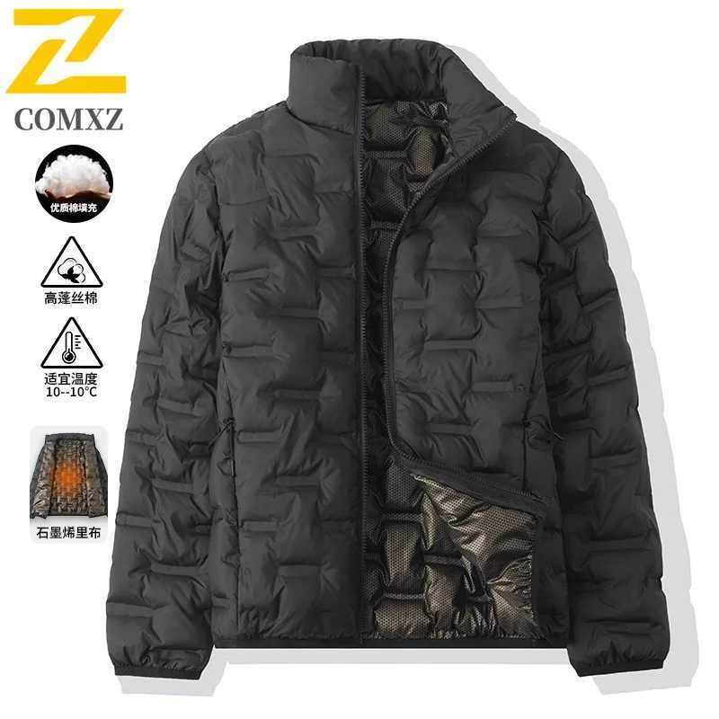 COMXZ Warm Padded Jacket Men 2025 New Winter Cold Proof Windproof Lightweight Handsome Bread Jacket Trendy Cotton Padded Jacket Z251024