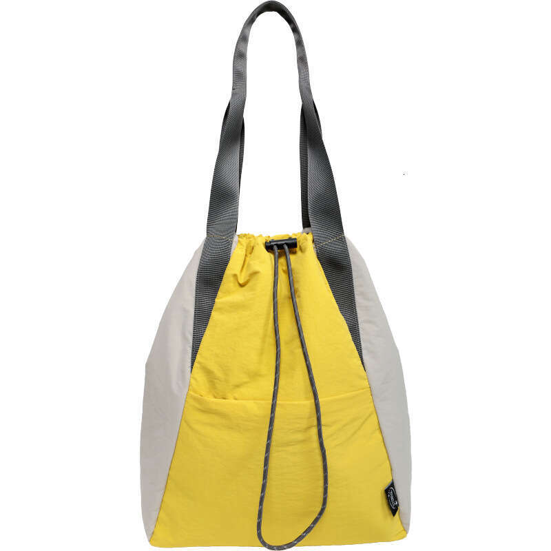 New Nylon Backpack For Women Color Block Yoga Sports Bag Large Capacity Tote Bag High Quality