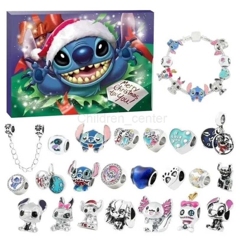 Disney Christmas Stitch Advent Calendar Bracelet - DIY Necklaces for Girls' Holiday Crafting Kits