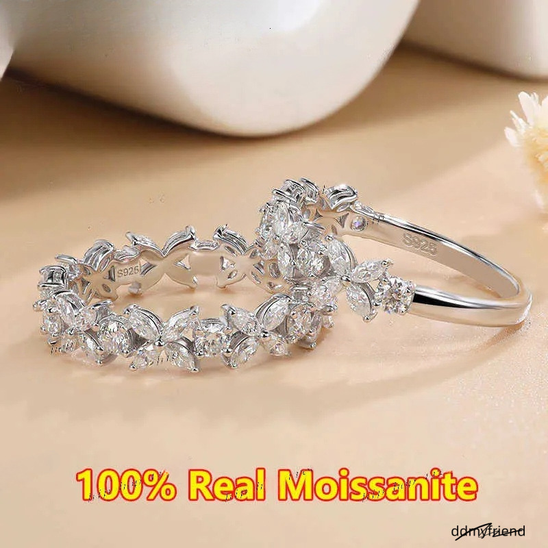 Ring With Dias: Marquise Cut Simulated Dia Ring, Sier Plated, White Gold Finish - Elegant Gift For Women Ddmyfriend