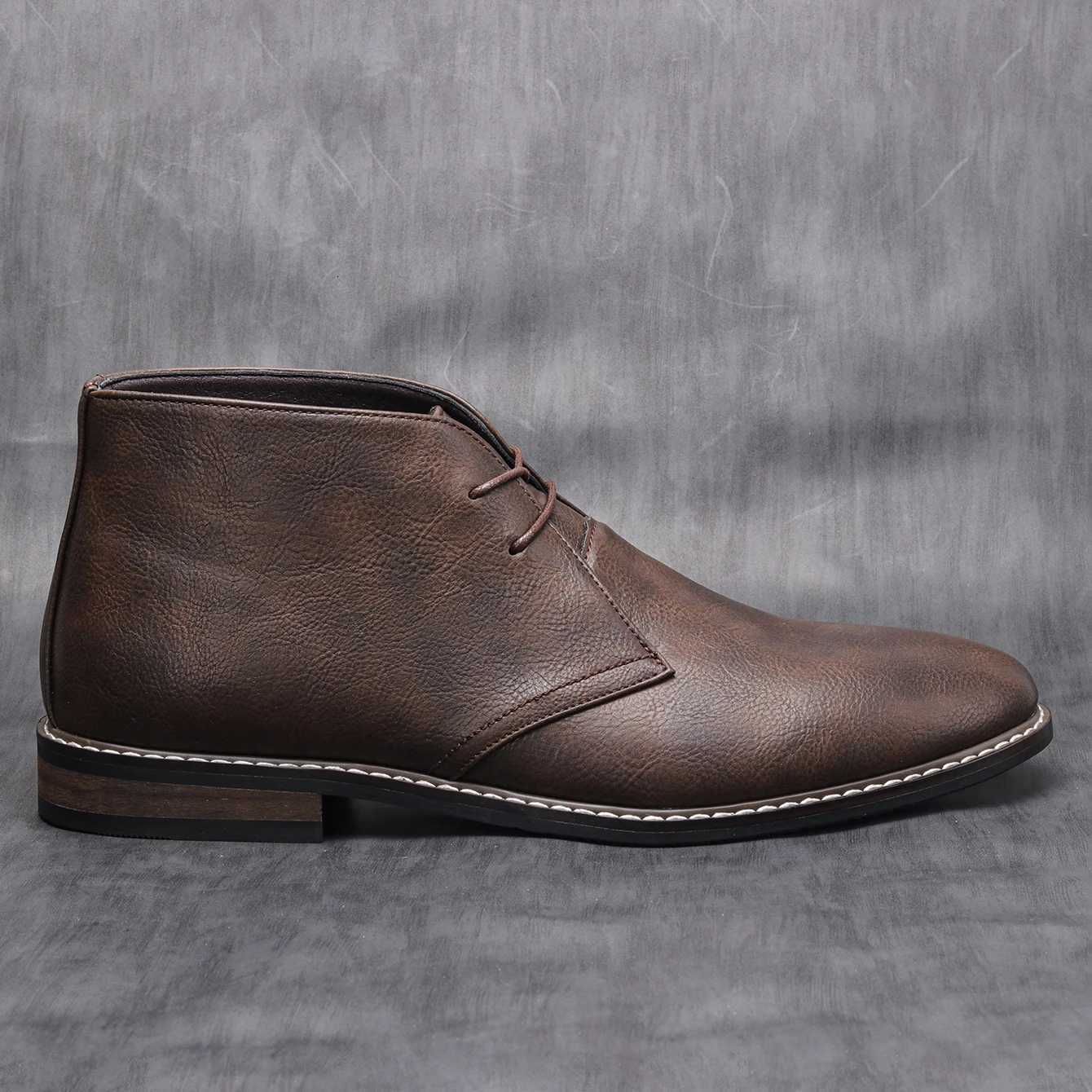 Style Men Boots leather boots Men Ankle Boots KD581 W251024