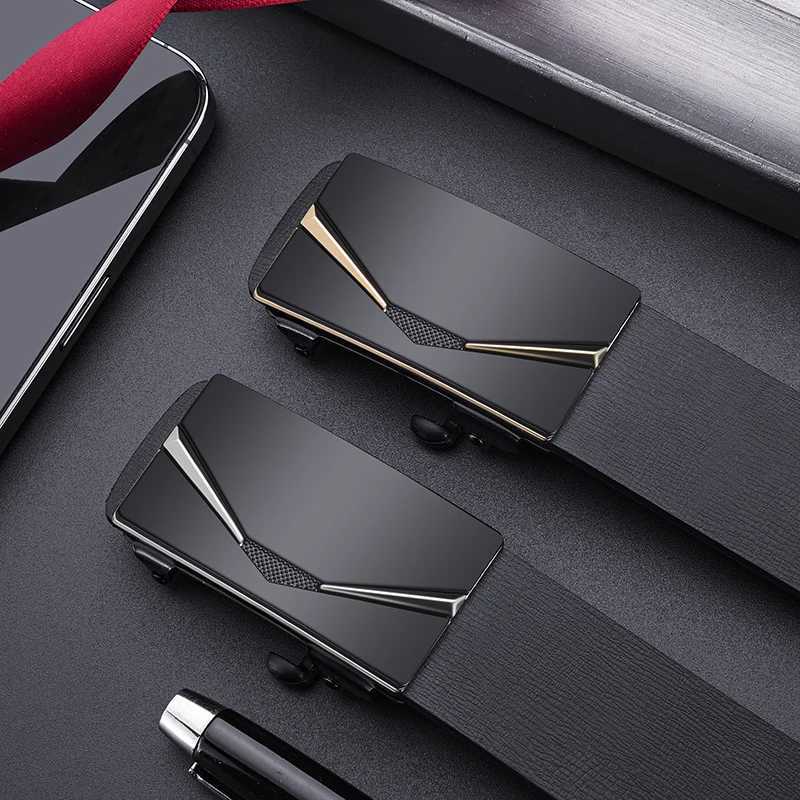 Highquality Alloy Automatic Buckle Mens Belt New Style Design Mens Business Belt Fashion Father Boyfriend Gifts W251024