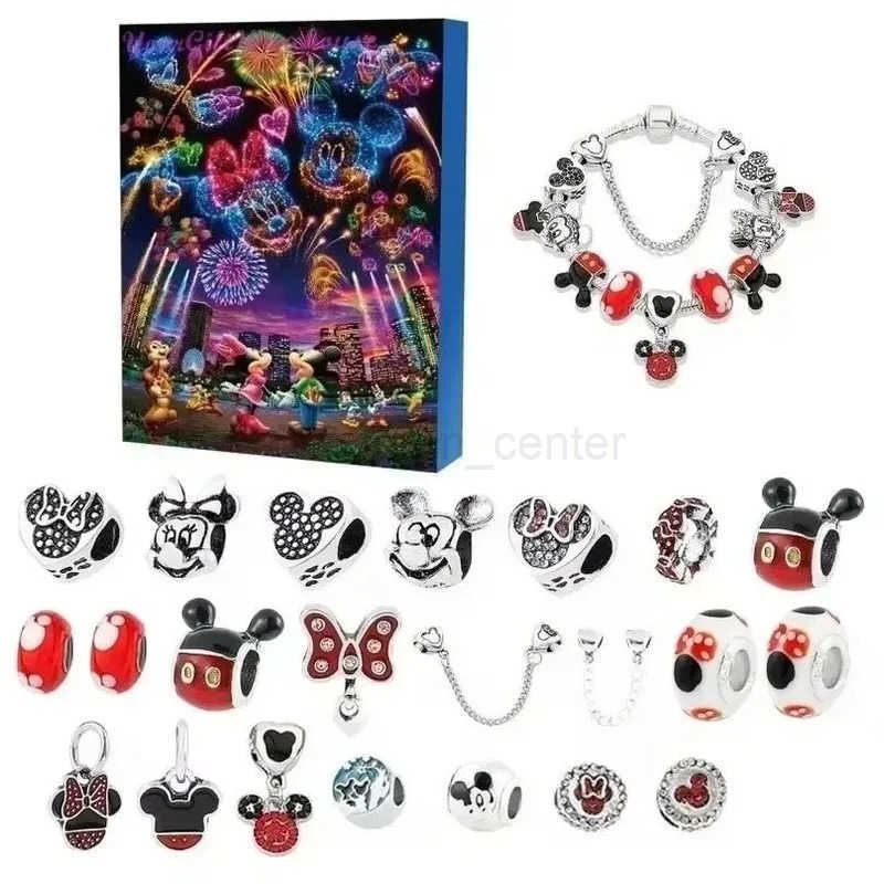 Disney Christmas Stitch Advent Calendar Bracelet - DIY Necklaces for Girls' Holiday Crafting Kits