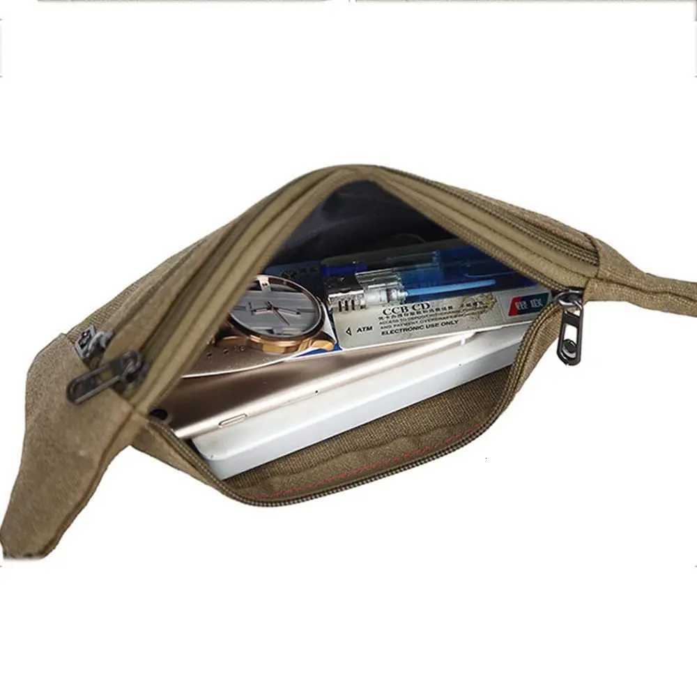 New Fashion WomenMen Waist Packs MultiPockets Fanny Pack Pouch Hip Purse Satchel Canvas Belt Bags Casual WalletL251024