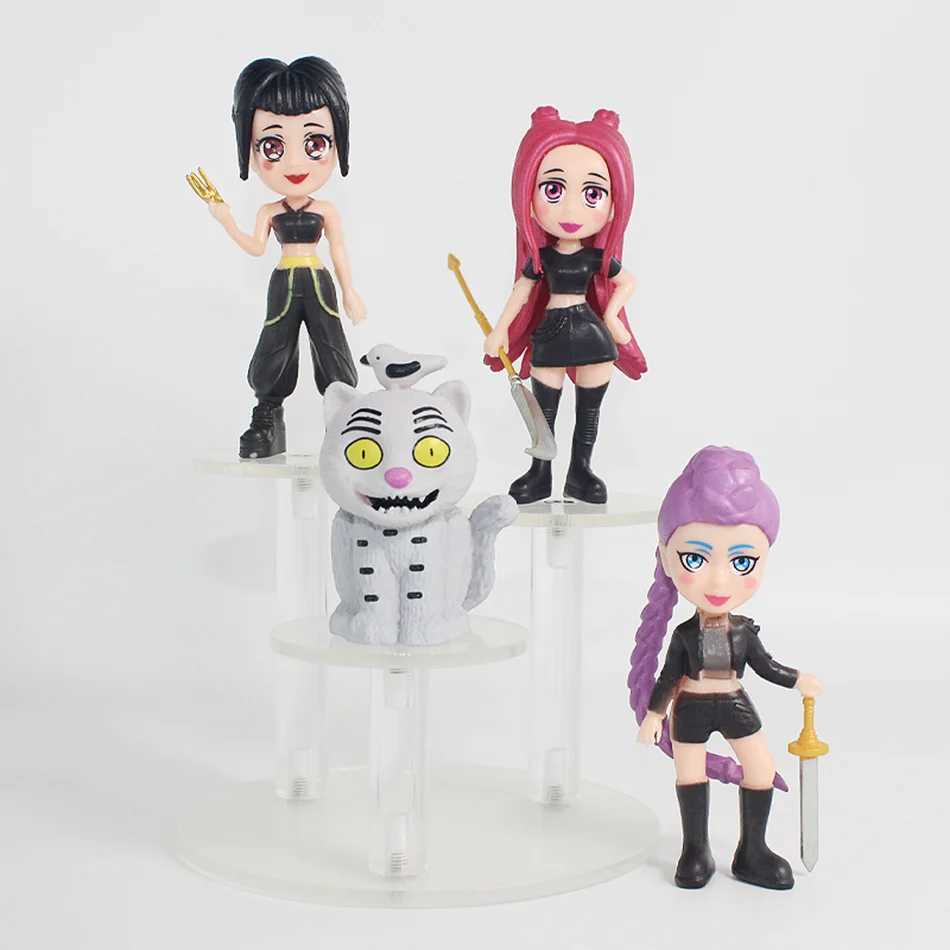 8pcsSet Kpop Demon Hunters Action Figure Toy Derpys Tiger Rumi Mira Zoey Sussy Figurine Doll For Fans Gift J251024