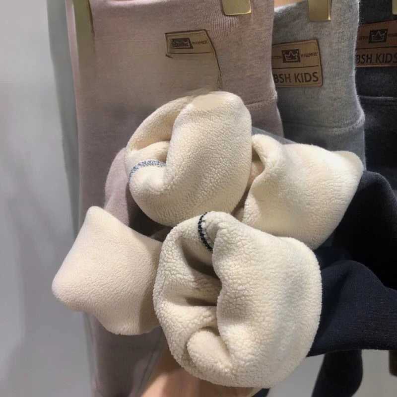Baby Girls Childrens Fleece Warm Pants Autumn Winter High Waist Kids Leggings Girls Outdoor Trousers ThickenLeggings NewT251024