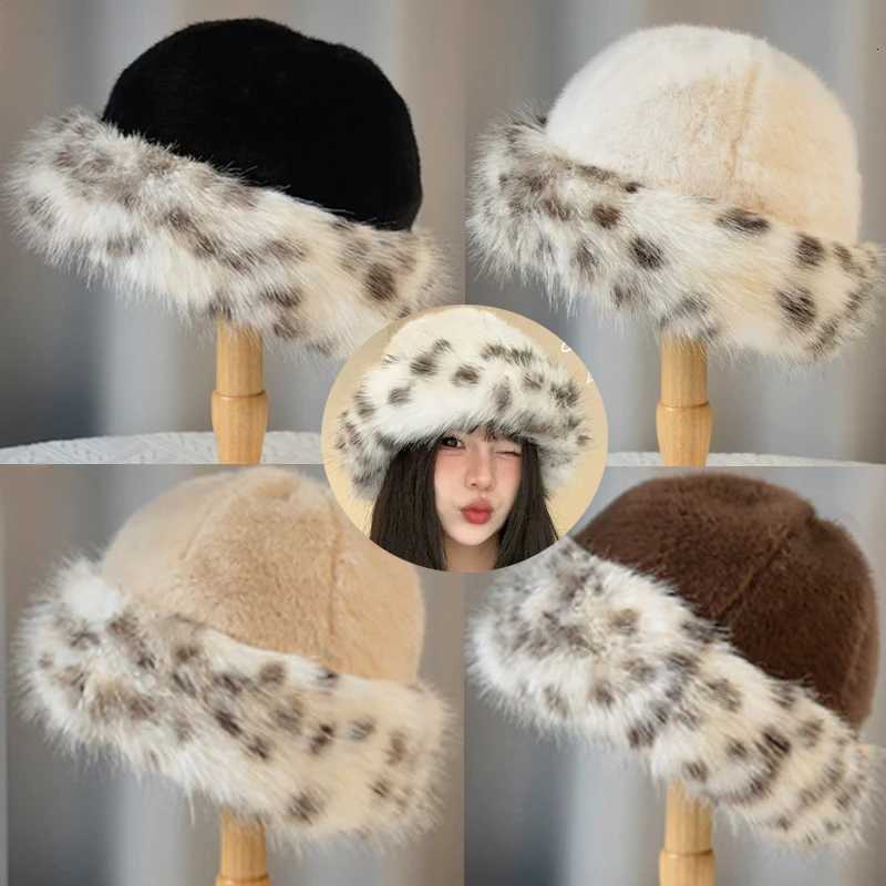 Warm Winter Plush Mongolian Hat Women Fur Bucket Cap Riding Thicken Fluffy Brimless Comfortable Fashion Outdoor Casual Soft HatL251024