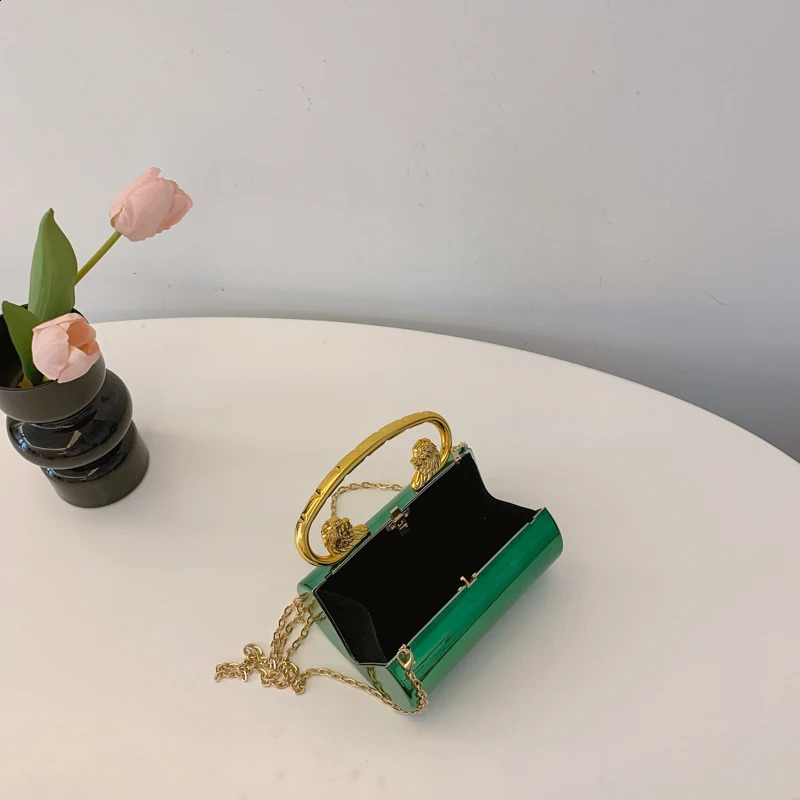 Acrylic Clutch Purse Cylinder Women Mini Evening Bag with Chain Crossbody Bag Hobo Bag for Wedding Prom Party 251023