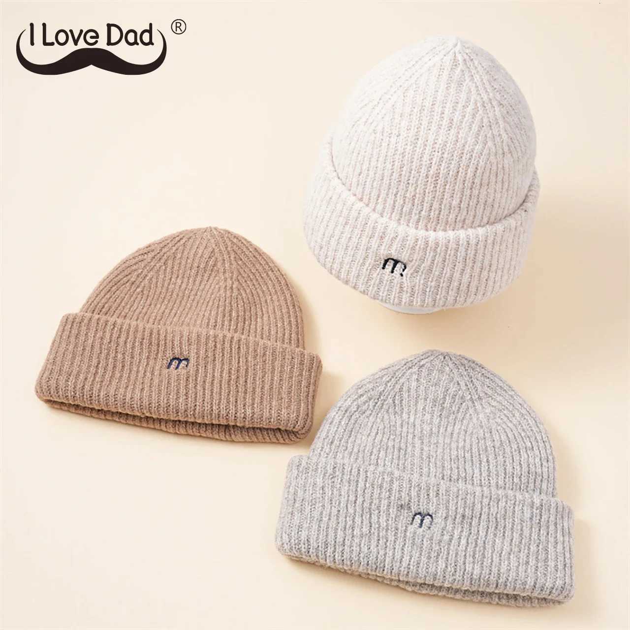 Winter Thicken Warm Baby Hat Letter Baby Boys Girls Cap Beanies Soft Solid Color Infant Toddler Kids Hat BonnetL251024