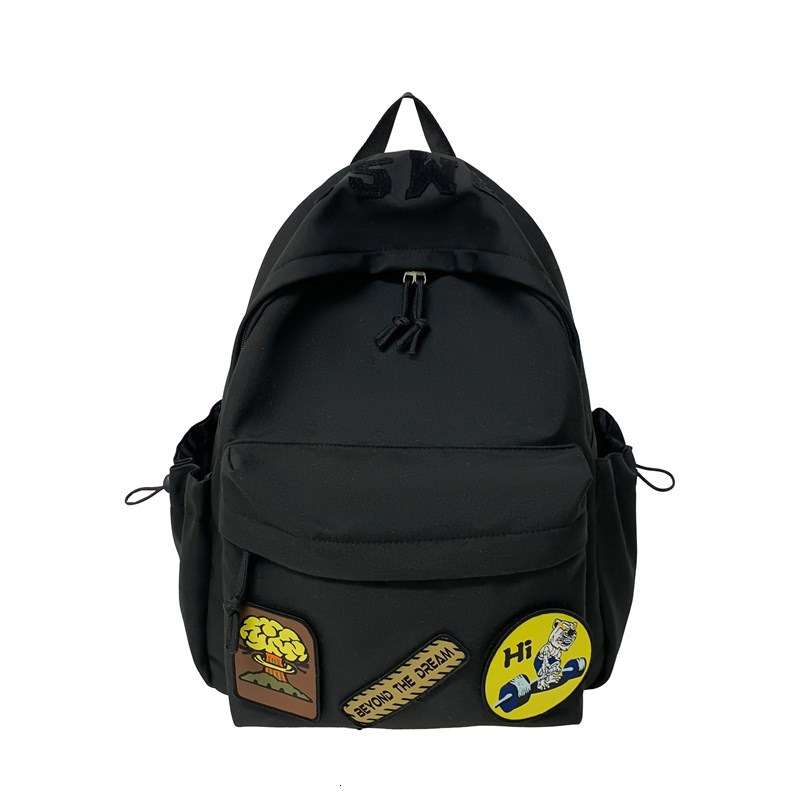 New Trendy Leopard Print Large Capacity Korean Style Female Junior High School Niche Casual Student Backpack