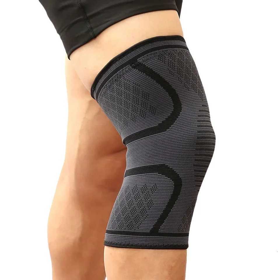 1PCS Elastic Nylon Sport Compression Knee Pad Sleeve for Fitness Running Cycling Basketball Knee Support BracesW251024