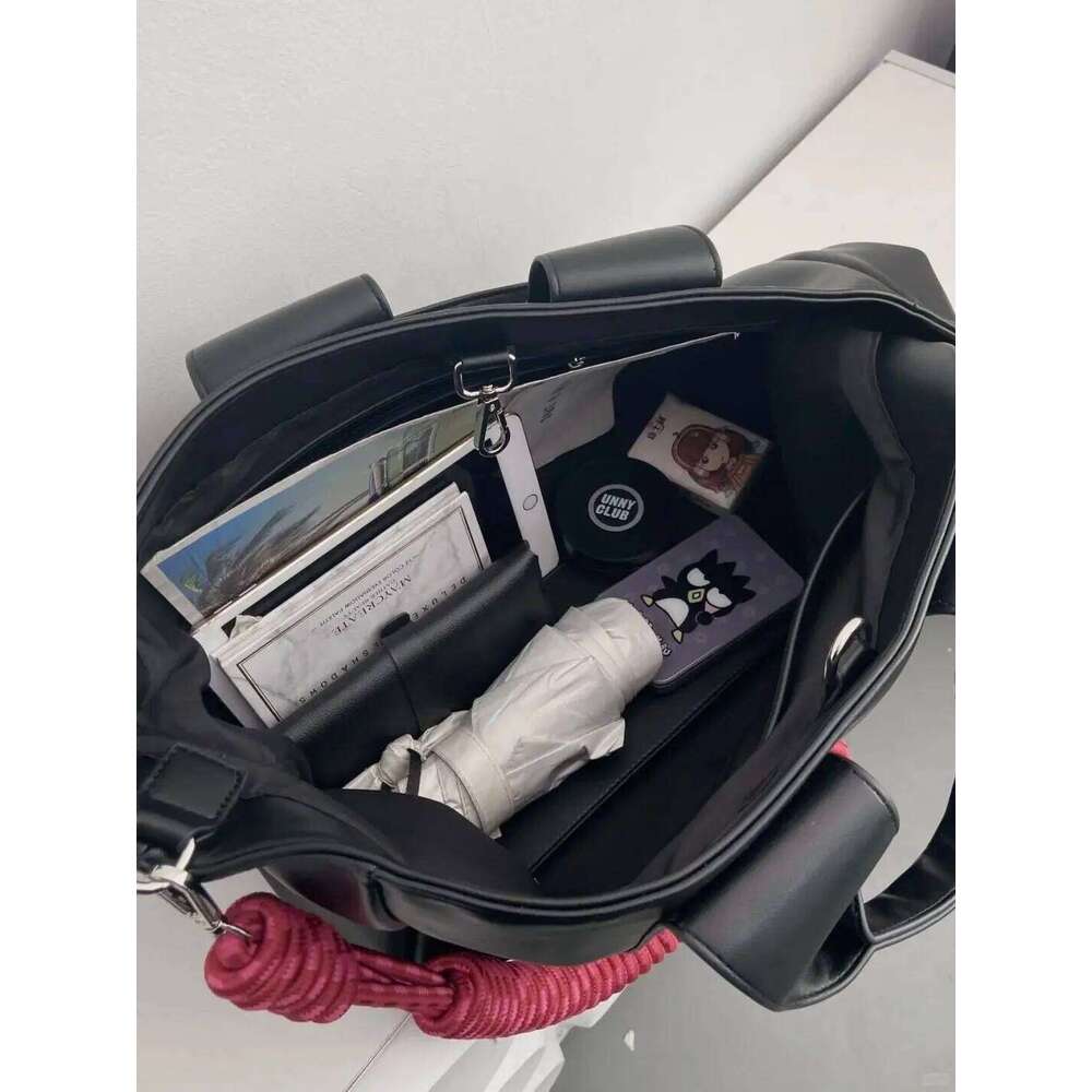 Tote Women Braided Rope Strap Nylon Fashion Simple Office Lady Shoulder Bag Handbag Euro-America Style