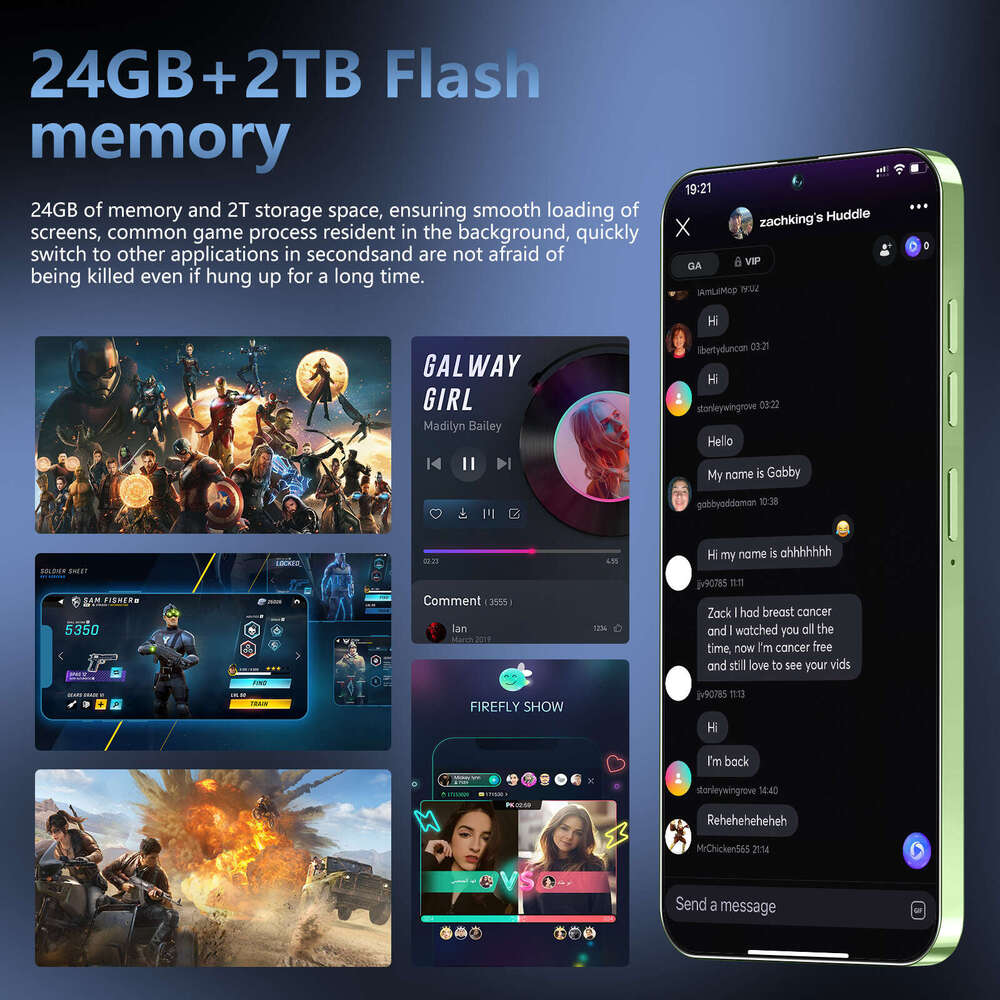 Pova Pro Smartphone Inch Incell Large Screen GB Fast Charging G Full Network Octa Core CPU