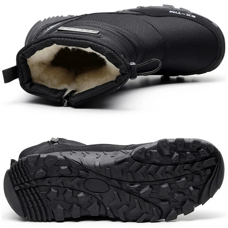 Warm Winter Plush Snow Boots Men Women Outdoor Winter Boots Waterproof Cotton Shoes Wear Resistant And Anti Slip Ankle Boots251020