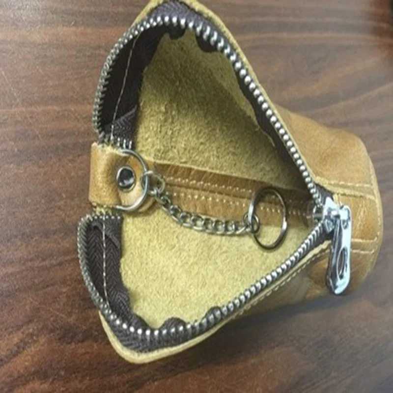 CICICUFF Men Key Bag Genuine Cow Leather Buckets Key Cases Pouch Zipper Keychain Auto Car Key Case Bag Women Home Key Holder Z251023