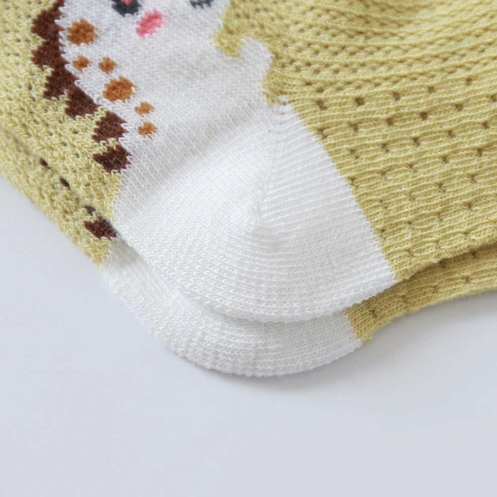 5Pairslot Summer Spring Baby Socks Cotton Animal Cartoon Cute Kids Socks Mesh Thin Lovely Colorful Socks J251024