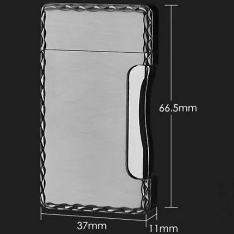 Creative Double Flame Gas Lighter Direct Injection Open Flame Convertible Butane Lighter Metal Material Unusual Lighter D251024
