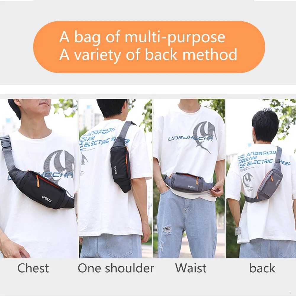 Fanny Pack For Men Women Belt Pouch Waist Bag Male Waterproof Hip Bum Kangaroo Sack Belly Cross Banana Shoulder Handbag BumbagL251024