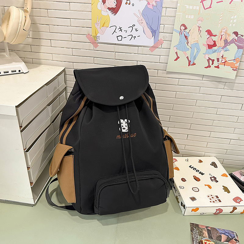 Hot selling new multifunctional cute backpack with large capacity for commuting college students, simple outdoor value designer backpack, backpack