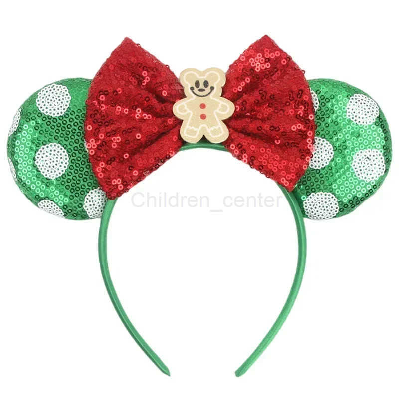 Disney Mickey Mouse Christmas Ear Headband - Elk Hairbands with Pearl Minnie Bow for Children & Adults