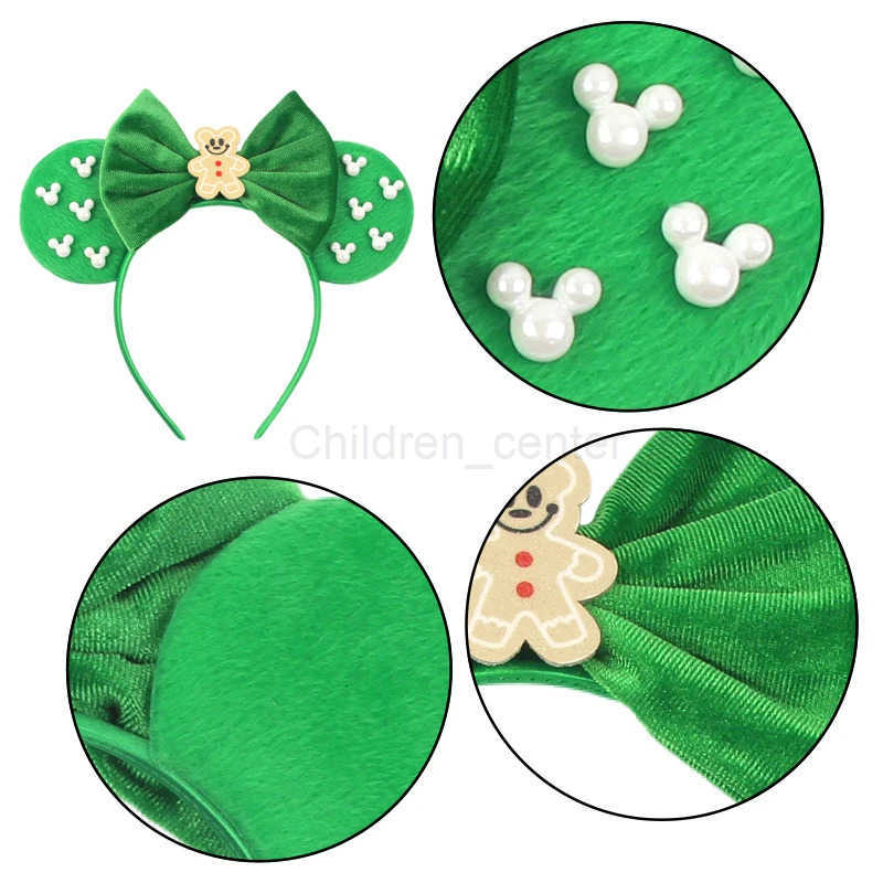 Disney Christmas Charming Gingerbread Man Velvety Headwear Accessory Perfect for Holiday Celebrations Colorful & Durable designer