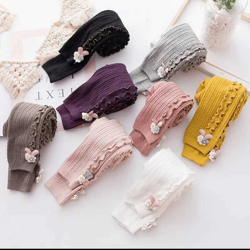 Spring Autumn Fungus Leggings For Girls Candy Color Girls Leggins Elastic Children Pants Baby Ribbed Leggings ClothingT251024