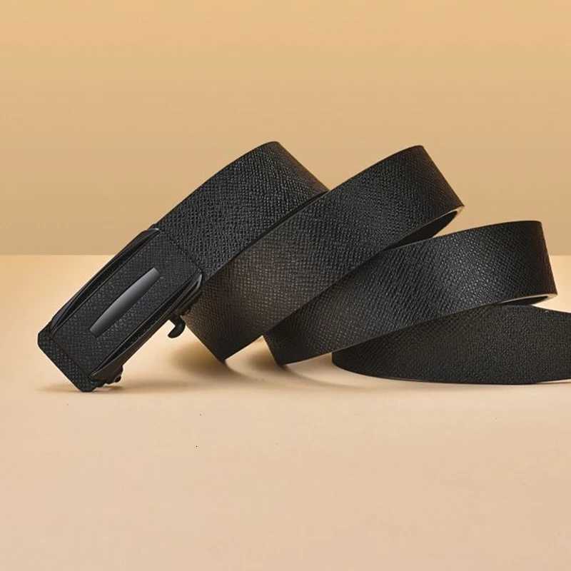 Business Mens Belt Automatic Buckle Belt PU Leather Belt High End Design Versatile Waist Belt W251024
