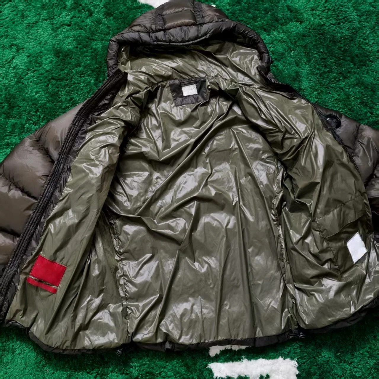 Italy CC Glass Black Button Style Mens Coat Winter White Duck Down Thick Warm Down Jacket Hooded Parka 251023