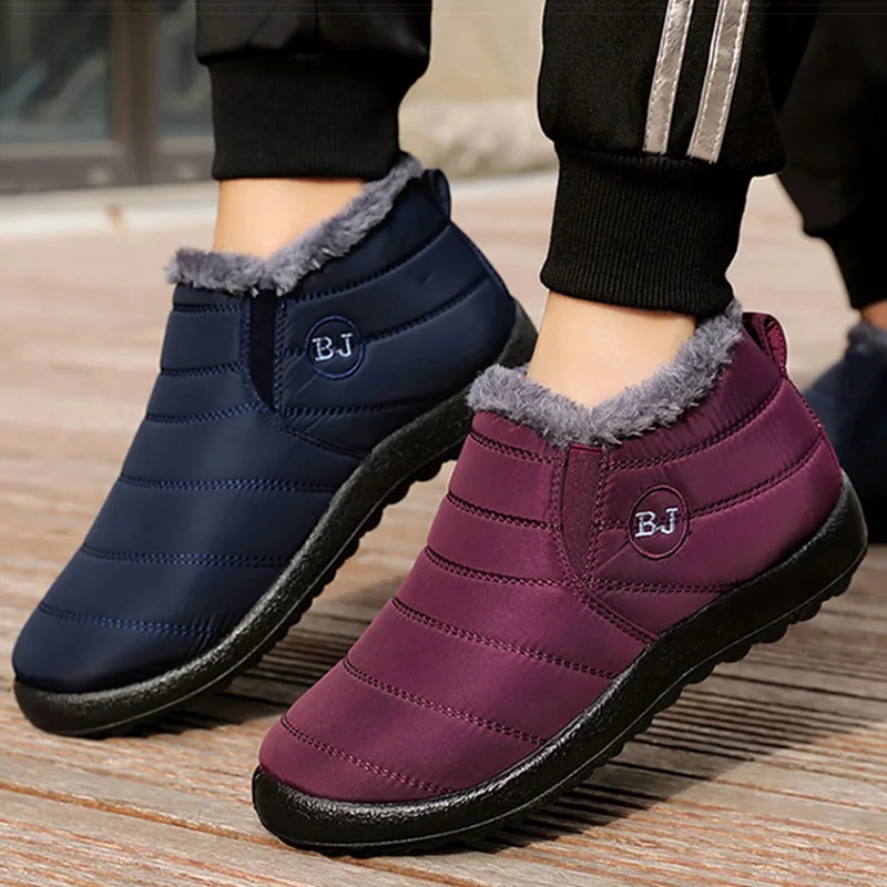 Boots Men Lightweight Winter Shoes For Man 2025 Ankle Boots Mens Slip On Casual Winter Boots With Fur Botas Para Hombre Black251020