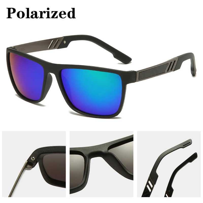 2025 New Men Polarized Sunglasses Fashion Women Square Yellow Lens Sun Glasses Retro Men Outdoor Fishing Eyewear Uv400 GlassT251024