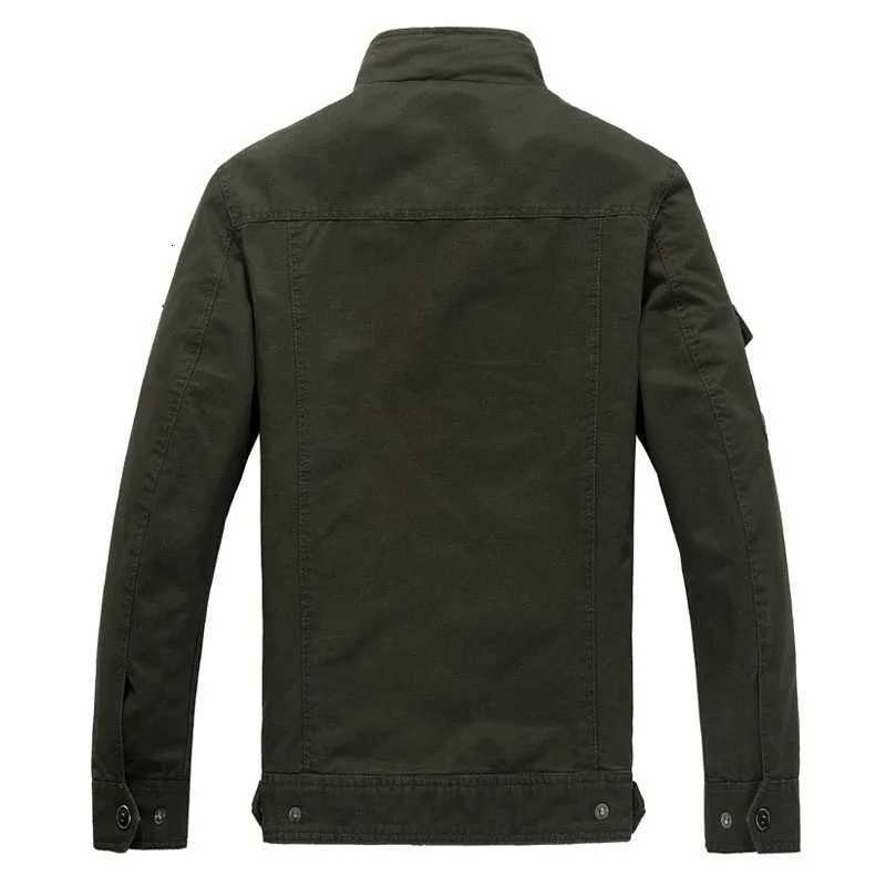Highquality mens military jacket 2023 new multipocket collar embroidered sleeve pilot tooling plus size cotton jacket men Z251024