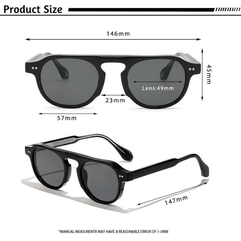 CATERSIDE Vintage Round Sunglasses Men Punk Core Insert Temples Sun Glasses for Women Travel Party Shopping Fashion EyeywearT251024