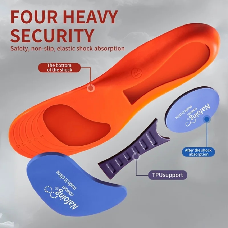 Sports Elasticity Insoles For Shoes Sole Technology Shock Absorption Breathable Running Insoles For Feet Orthopedic insoles251020
