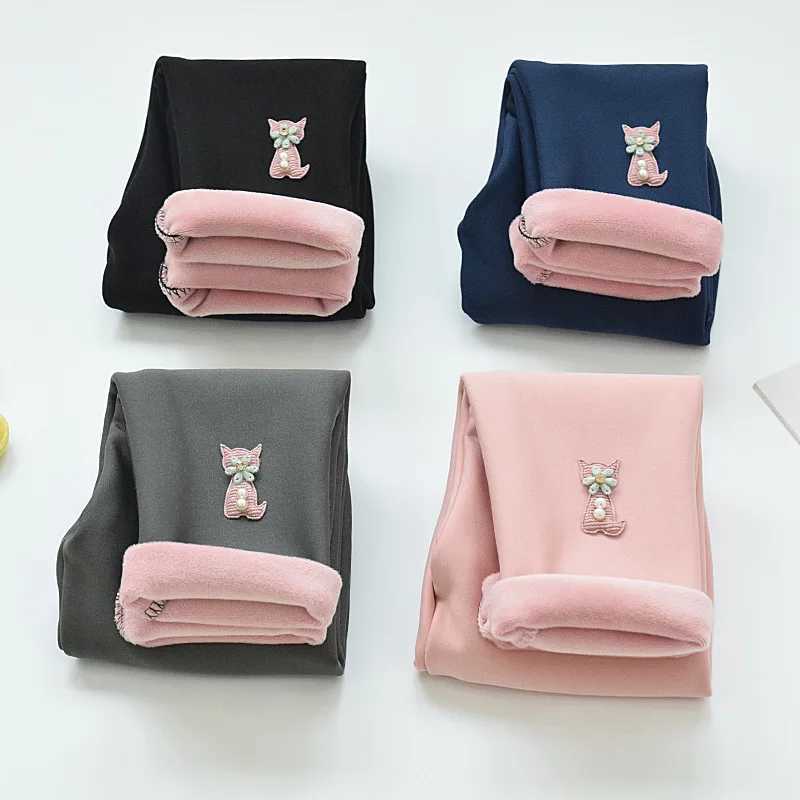Kids FleeceLined Leggings Thick Warm Pants for Girls Childrens Winter Trousers Kids Leggings Baby Girl ClothesT251024