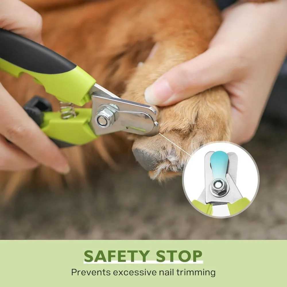 Dog Nail Clipper Dog Nail Trimmers with Safety Guard Lock Dog Nail File Sharp Stainless Steel Z20251024