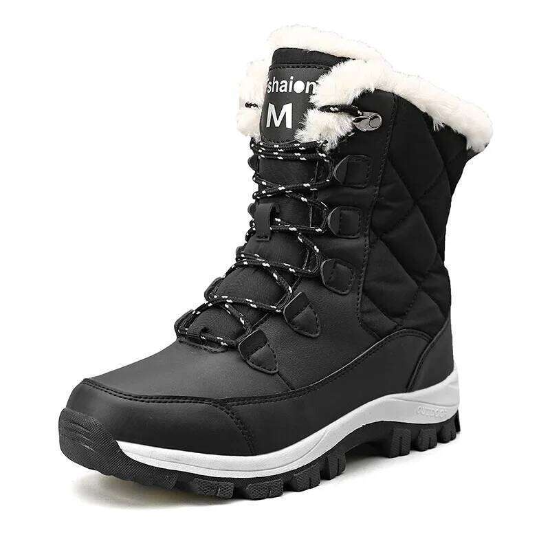 Winter High Quality Keep Warm Snow Women Lace-Up Comfortable Ladies Boots Chaussures Femme