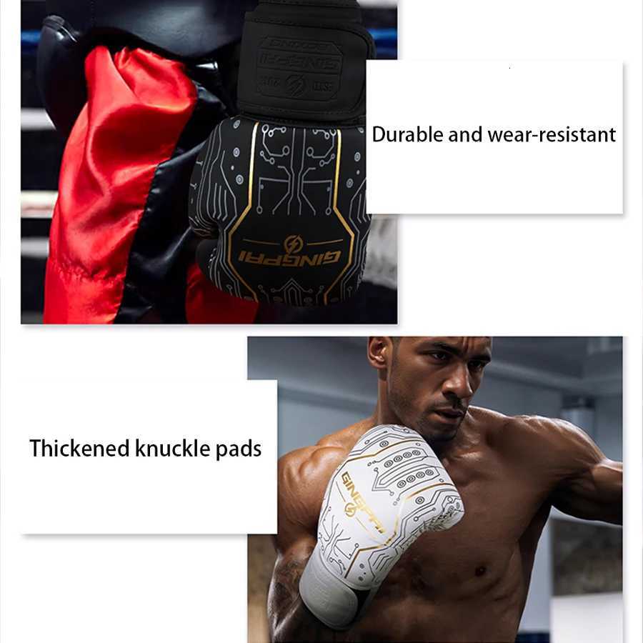 Professional 810121416oz Boxing Gloves PU Muay Thai MMA Profession Kickboxing Adults Sandbag Training Gloves Equipment Y251023