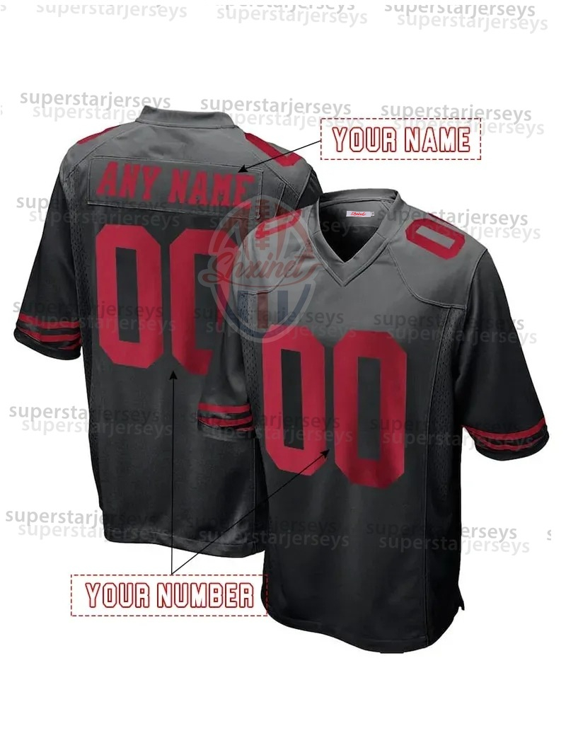 Shxinet Joe Montana Jerry Rice Ronnie Lott Brock Purdy Christian McCaffrey George Kittle Nick Bosa Deebo Samuel Sr Brandon Aiyuk Fred Warner San ers F