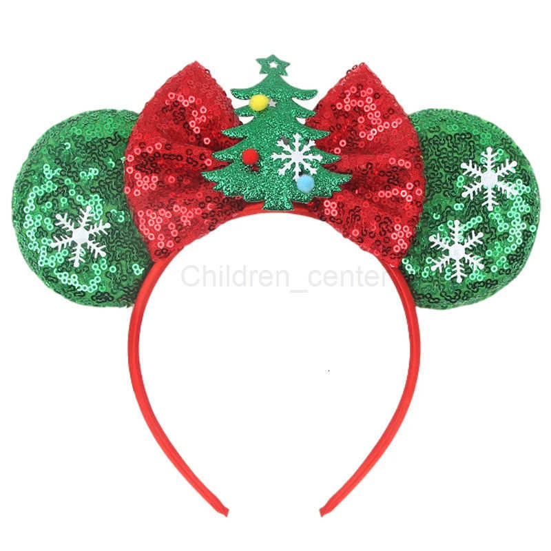 Disney Christmas Mickey Mouse Ear Headband with Shiny Bow - Festive Holiday Accessory for Parties & Decorations designer