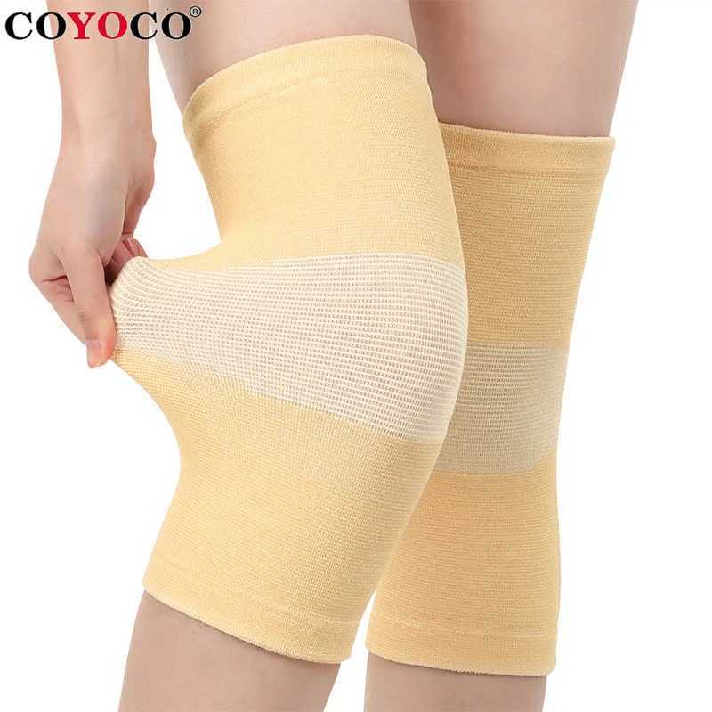 1 Pcs Thin Elasticity KneePads Knee Protector Support COYOCO Skin Color Relief Prevent Arthritis Sports Knee Guard Pads BrownW251024
