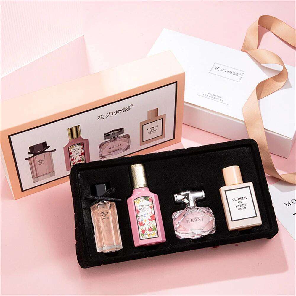 Gift Box 110ml Four Piece Set Women Fragrance Perfume Balminess Pheromone Eau De Parfum Floral Scent Toilette X251023