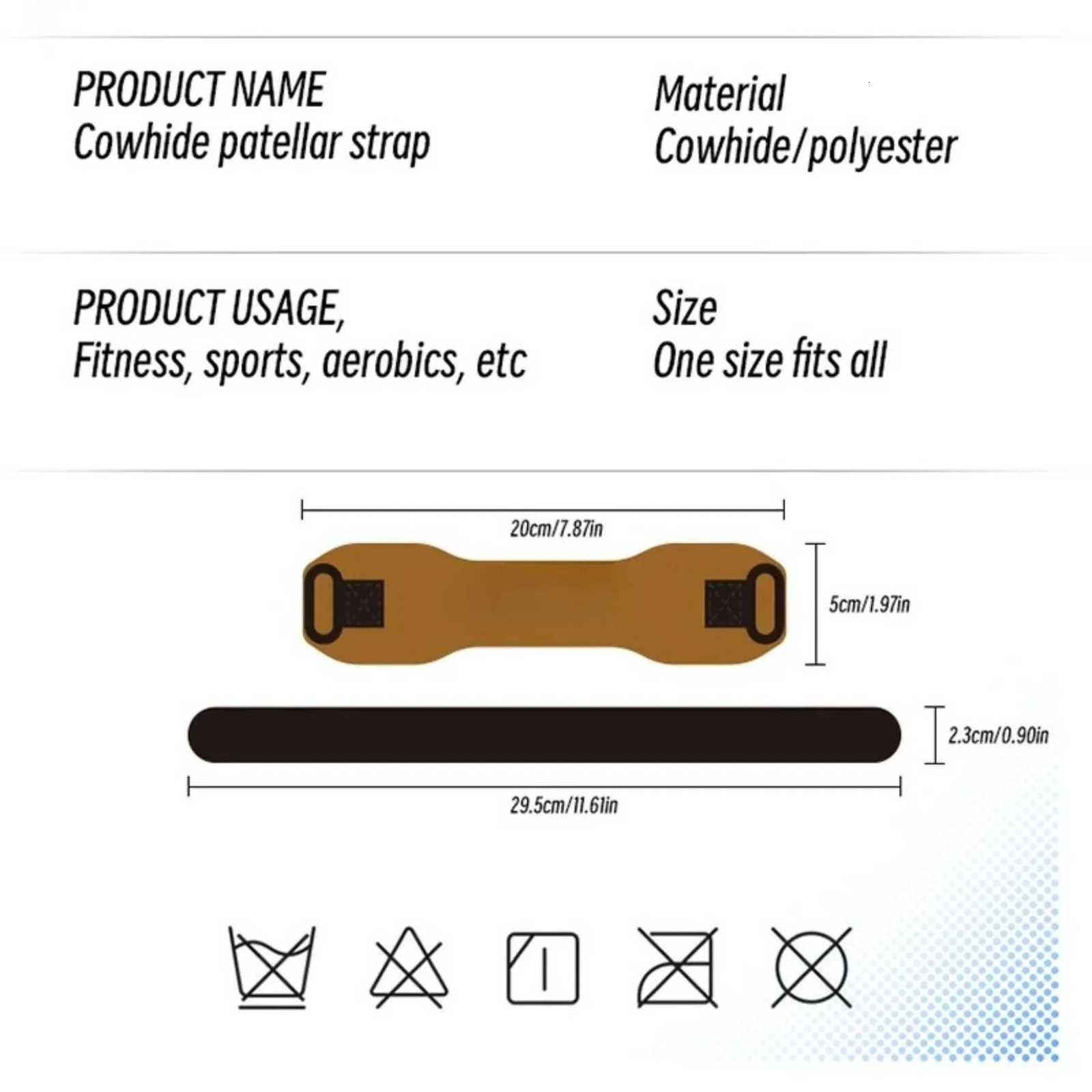 Pressurized Cowhide Patella Belt Sports Knee Pads Running Shock Absorption Antimeniscus Knee Pads Fitness RidingW251024