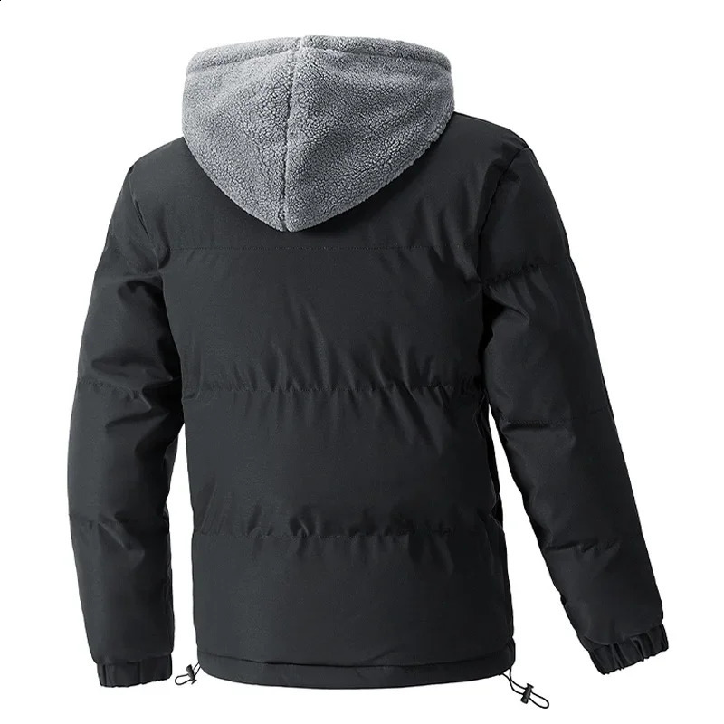 8XL Thick Warm Plus Size Winter Jacket Men Puffer Jacket Hooded Parkas Mens Cotton Fleece Padded Two Piece Coats Outwear 251020