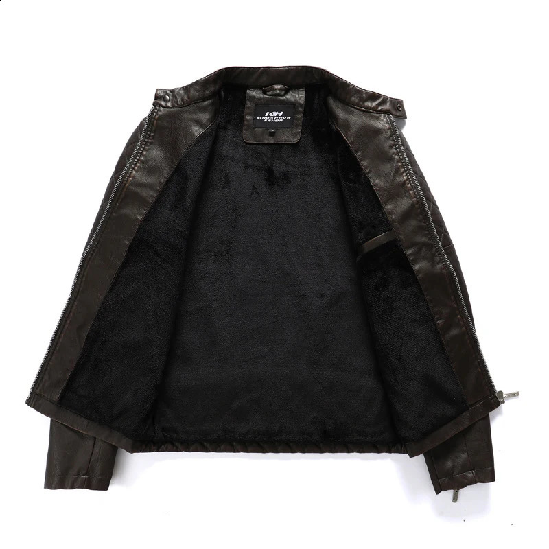 DIMUSI Mens Leather Jacket Fashion Winter Fleece Casual Motorcycle Jackets Men Faux Leather Biker Jackets Clothing 4XL 251023