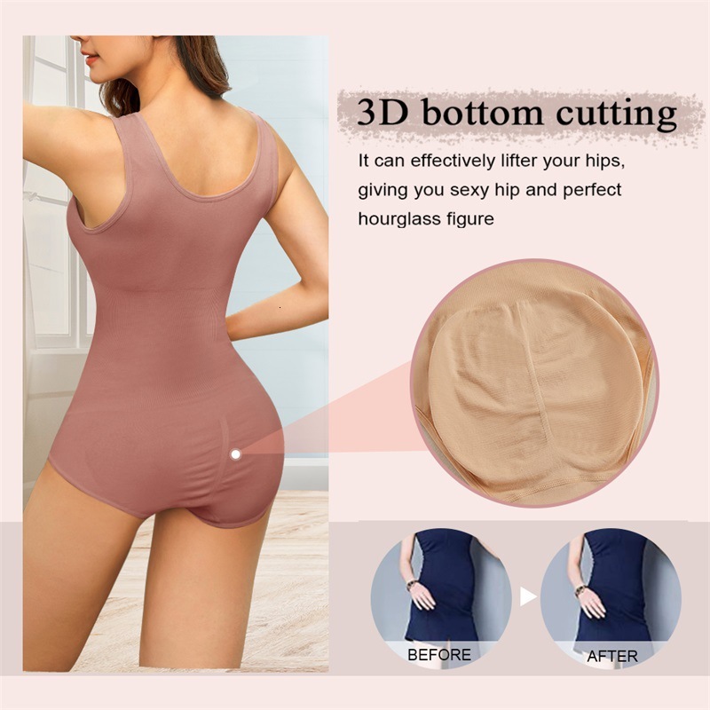 Seamless Shapewear One-piece Shapewear Women's Belly Controlling Butt Lifting Tight Shaping Underwear Slimming Clothes